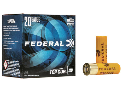 Federal TG209 Top Gun 20Gauge 2.75" 7/8oz 9Shot 25 Per Box/10 Case