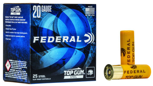 Federal Top Gun 20 Gauge Shotshell Ammunition, 2 3/4 Inch, 1210 FPS, 2/3 Ounce, #7 Shot - 25 Cartridge Box ( 25 / 1 )