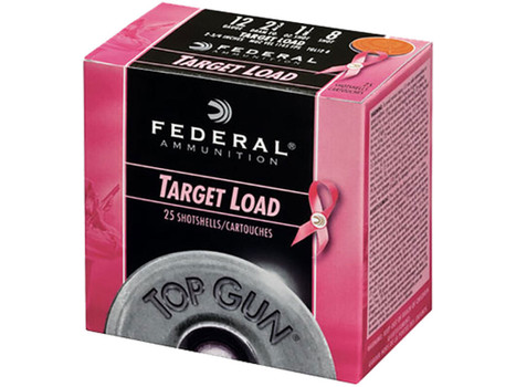 Federal TGL12P8 Top Gun Special Edition Pink 12Gauge 2.75" 1 1/8oz 8Shot 25 Per Box/10 Case