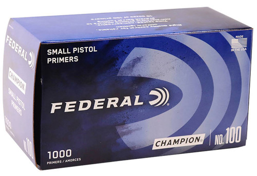 Federal 100 Champion Small Pistol Small Pistol Multi Caliber Handgun 1000 Per Box UPC: 029465156220