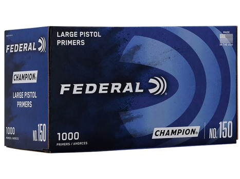 Federal 150 Champion Large Pistol Multi Caliber Handgun 1000 Per Box/5 Case