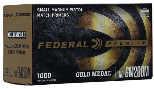 Federal GM200M Gold Medal Premium Small Pistol Mag Multi Caliber Handgun 1000 Per Box UPC: 029465156923