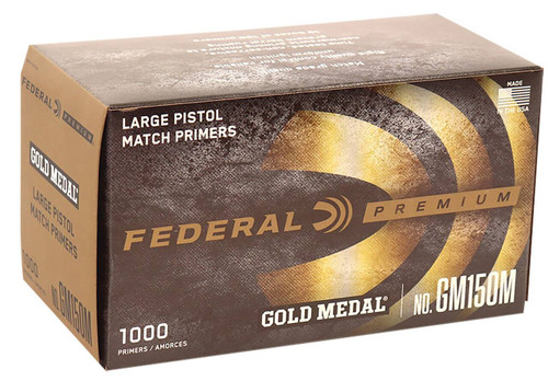 Federal GM150M Gold Medal Premium Large Pistol Multi Caliber Handgun 1000 Per Box UPC: 029465156909