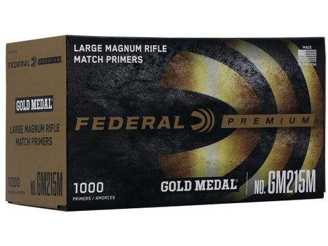 Federal GM215M Gold Medal Premium Multi Caliber 1000 Per Box/5 Case