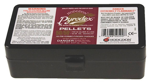 Hodgdon P5050 Muzzleloading Pyrodex 5050 Pellets 50 gr 100 Per Box UPC: 039288505006