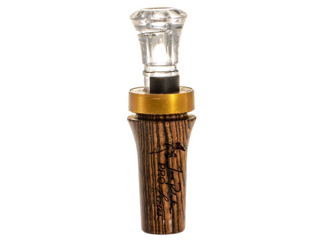 Duck Commander DCPROB Pro Series Bocote Open Call Double Reed Mallard Hen Sounds Attracts Ducks Brown Wood