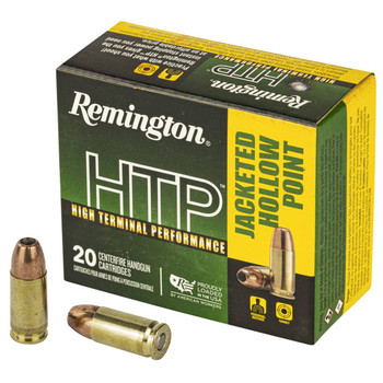 Remington High Terminal Performance (HTP) Subsonic Centerfire Ammunition, 9mm Luger, Jacketed Hollow Point, 147 Grain - 20 Cartridge Box ( 20 / 1 )