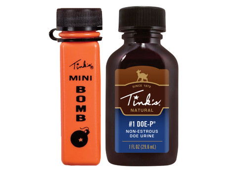 Tinks W6249 #1 Doe-P w/Mini Bomb Deer Attractant Doe Urine Scent 1oz Bottle