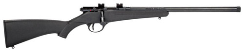 Savage Arms 13834 Rascal FVSR 22 LR Caliber with 1rd Capacity 16.12 Threaded Barrel Matte Blued Metal Finish  Matte Black Synthetic Stock Right Hand Youth UPC: 062654138348