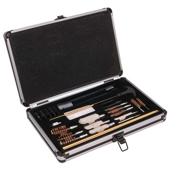 Outers 70083 Aluminum Case 28Piece Universal Kit .22 Cal and Up UPC: 076683700834