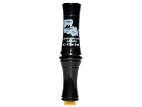 Haydel's Game Calls DC14 Diver Duck Open Call Attracts Ducks Black Acrylic