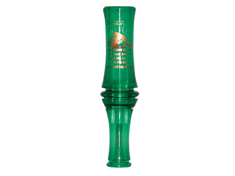 Haydel's Game Calls RL99 "Redleg" Mallard Open Call Double Reed Mallard Sounds Attracts Ducks Green Plastic