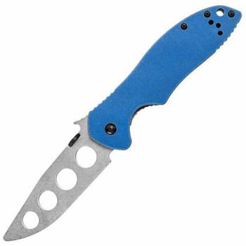 Kershaw E-Train CQC-6T Trainer 3.25 in Blade Blue G10 Handle UPC: 087171039664