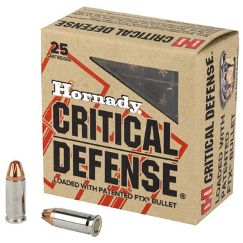 Hornady Critical Defense Subsonic Centerfire Ammunition, 25 ACP, Flex Tip eXpanding, 35 Grain - 25 Cartridge Box ( 25 / 1 )