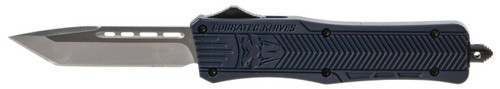 CobraTec Knives MNYCTK1MTNS CTK1  Medium 3 OTF Tanto Plain D2 Steel BladeNYPD Blue Aluminum Handle Features Glass Breaker Includes Pocket Clip UPC: 099654023657