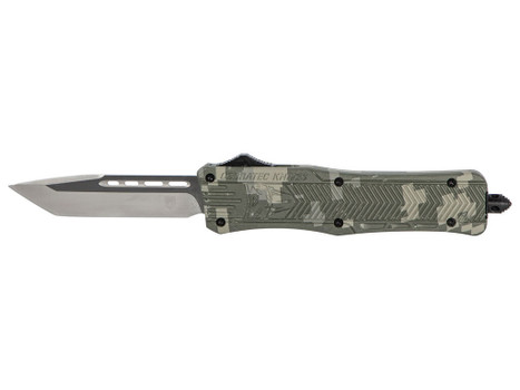 CobraTec Knives MADCCTK1MTNS CTK-1 Medium 3" OTF Tanto Plain D2 Steel Blade/Army DigiCamo Aluminum Handle Features Glass Breaker Includes Pocket Clip