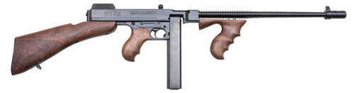 Thompson T1B 1927A1 Deluxe 45 ACP Caliber with 16.50 Barrel 201 Capacity Stick Magazine Blued Metal Finish Walnut Removable Fixed Stock  Wood Grip Right Hand UPC: 602686211109