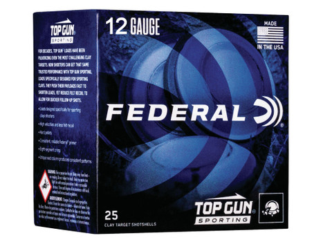 Federal TGS1288 Top Gun 12Gauge 2.75" 1oz 8Shot 25 Per Box/10 Case