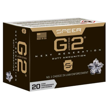 Speer Gold Dot G2 Subsonic Centerfire Ammunition, 40 Smith & Wesson, G2, 180 Grain - 20 Cartridge Box ( 20 / 1 )