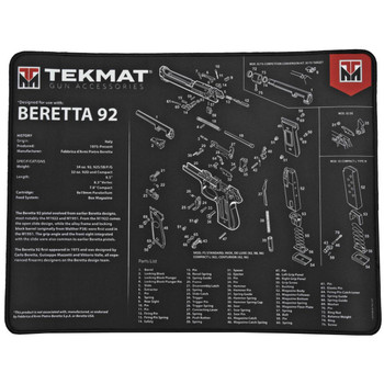 TEKMAT ULTRA PSTL MAT BERETTA 92 BLK UPC: 612409971265