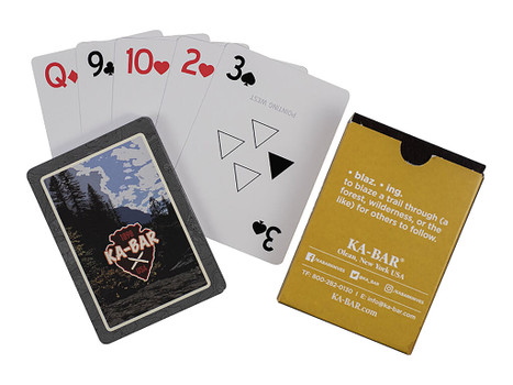 Ka-Bar 9914 Ka-Bar Playing Cards Multi-Color 3.50" Doubles as Trail Markers