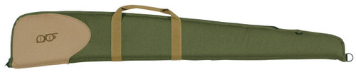 Bob Allen 16504 Classic Shotgun Case made of 600D Polyester with Olive Green Finish  Khaki Panel Foam Padding  Self Healing Zipper 48 L UPC: 617867104972