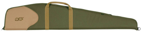 Bob Allen 16511 Classic Rifle Case 48 Olive Green with Khaki Panel 600D Polyester with Foam Padding Full Wraparound Handles  Self Repairing Nylon Zipper UPC: 617867105047