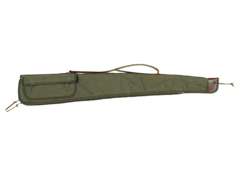 Bob Allen 14535 Canvas Shotgun Case Green Canvas 52" Long Shotgun