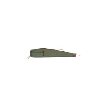 Bob Allen 14536 Canvas Rifle Case 40 Green Canvas with Quilted Flannel Lining Leather Sling  SelfRepairing Nylon Zipper UPC: 617867117149