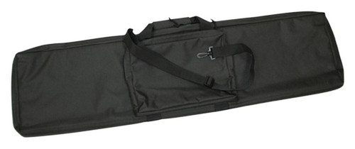 Bob Allen 79001 MaxOps Rectangular Tactical Rifle Case Water Resistant Black Polyester with Self Healing Nylon Zippers  Foam Padding 36 x 11 x 2.25 External Dimensions UPC: 617867117569