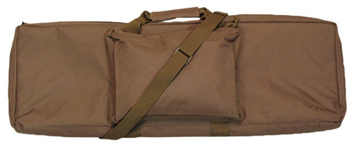 Bob Allen 79002 MaxOps Rectangular Tactical Rifle Case Water Resistant Coyote Brown Polyester with Self Heading Nylon Zippers  Foam Padding 36 x 11 x 2.25 Exterior Dimensions UPC: 617867117576