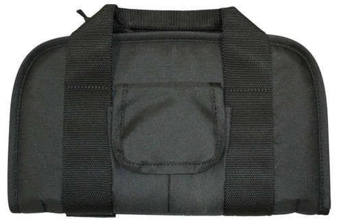 Bob Allen 79010 MaxOps Handgun Case made of Water Resistant 600D Polyester with Black Finish Foam Padding  Full Length Zipper 13 x 7.50 x 1.25 Interior Dimensions UPC: 617867117651