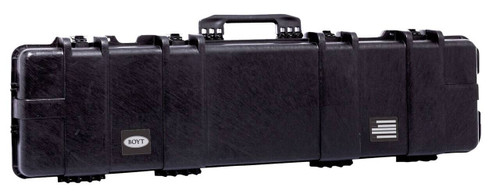 Boyt Harness H52SG HSeries Single Gun Case Water Resistant Black Polypropylene with Egg Crate Foam DustProof ORing Steel Hinge Pins  Carry Handle 52 L x 11.50 W x 4.50 D Interior Dimensions UPC: 617867120057