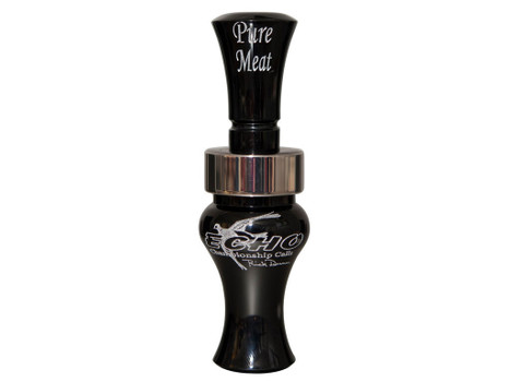 Echo Calls 79019 Pure Meat Open Call Double Reed Mallard Sounds Attracts Ducks Black Acrylic