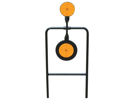 Caldwell 133565 Plink n Swing Double Spin Target Handgun Steel Black/Orange Impact Enhancement Motion 4.25