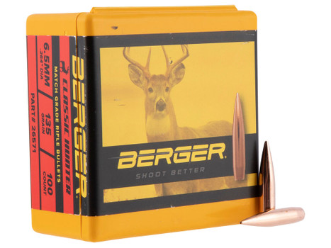 Berger Bullets 26571 Classic Hybrid Hunter Match Grade 6.5Creedmoor 135gr Boat Tail 100/Box