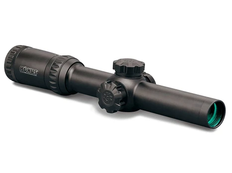 Konus 7184 KonusPro M-30 Matte Black 1-4x 24mm 30mm Tube Illuminated Dual Blue/Red Circle Dot Reticle