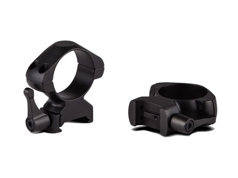 Konus 7406 Steel Rings Matte Black 1" Quick Release High 0 MOA
