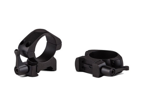 Konus 7407 Steel Rings Matte Black 1" Quick Release Medium 0 MOA