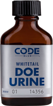 Code Blue OA1004 Blue  Deer Attractant Doe Urine Scent 1oz Bottle UPC: 707114010047
