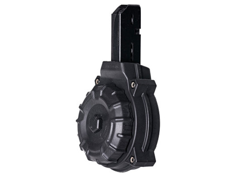 ProMag DRMA10 Standard 50rd Drum 9mm Luger Fits Colt Carbine/SMG Black DuPont Zytel Polymer