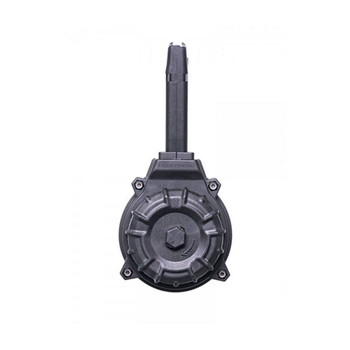 ProMag DRMA11 Standard  50rd Drum 9mm Luger Compatible wGlock 1719 Black DuPont Zytel Polymer UPC: 708279014383