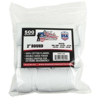 PRO-SHOT PATCH .270-38CAL RND 500 CT UPC: 709779500109