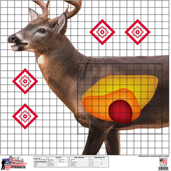 ProShot WDSI5PK Whitetail SightIn Deer Heavy Paper Hanging Universal 25 x 25 MultiColor 5 Pack UPC: 709779905553