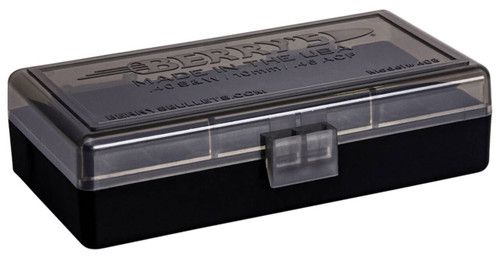 Berrys 13897 Ammo Box  40 SW 45 ACP SmokeBlack Polypropylene 1.35 L x 0.48 50rd UPC: 711148138974