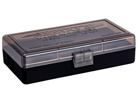 Berry's 13897 Ammo Box 40S&W/45ACP Smoke/Black Polypropylene 50rd