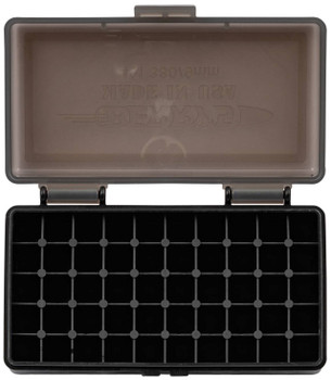 Berrys 19642 Ammo Box  380 ACP 9mm Luger SmokeBlack Polypropylene 1.26 L x 0.40 50rd UPC: 711148196424