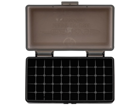 Berry's 19642 Ammo Box 9mm/380ACP Smoke/Black Polypropylene 50rd