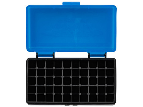 Berry's 53852 Ammo Box 9mm/380ACP Blue/Black Polypropylene 50rd
