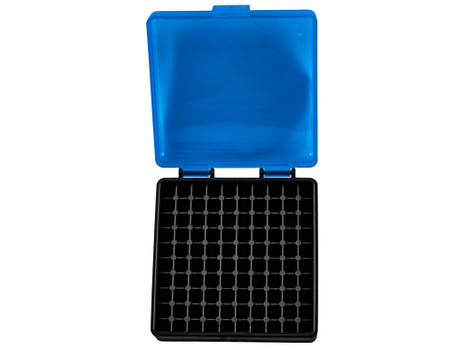 Berry's 83500 Ammo Box 22LR Blue/Black Polypropylene 100rd